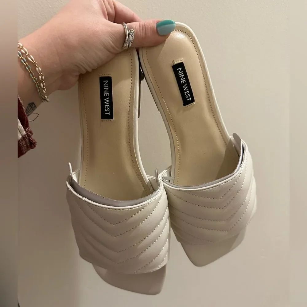 Nine West mends slipper sandal leather NWT